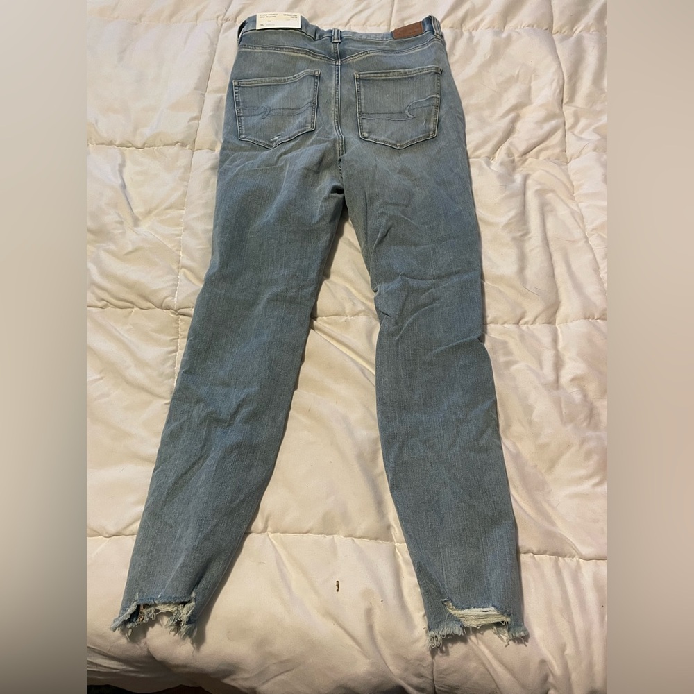 American Eagle Curvy High Rise Distressed Jegging Jeans - Picture 2 of 5